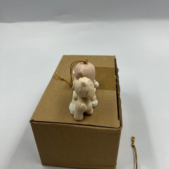 Vintage Precious Moments Enesco 1997 Ornaments Puppy Sled Christmas Angel - Picture 8 of 11